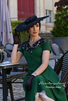 Florence - lace collar swing dress 1950s inspired - heartmycloset