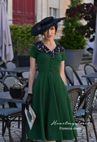Florence - lace collar swing dress 1950s inspired - heartmycloset