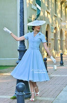 Florence linen dress - vintage inspired 1950s - heartmycloset