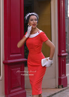 Frances - 1950s inspired vintage pencil - heartmycloset