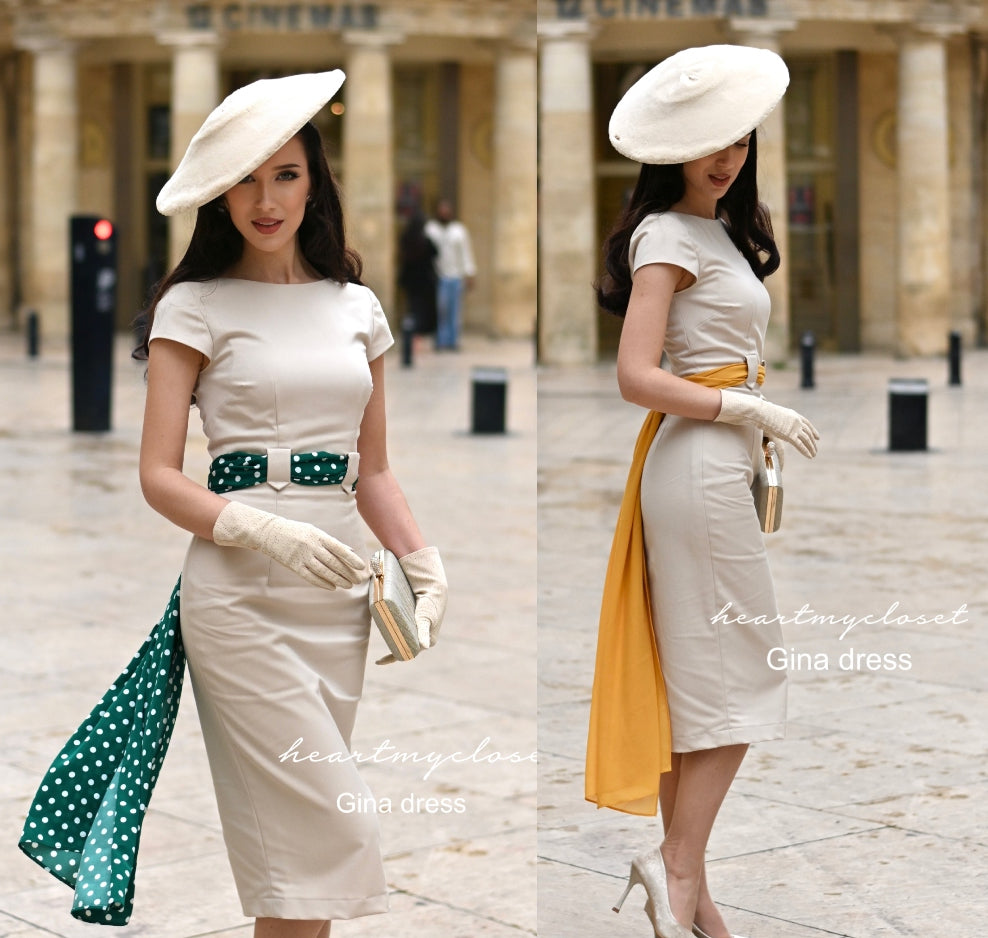 Gina - The Tourist dress - movie inspired pencil dress - heartmycloset