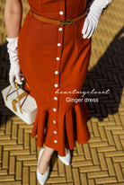 Ginger mermaid wiggle - retro 50s dress premium - heartmycloset