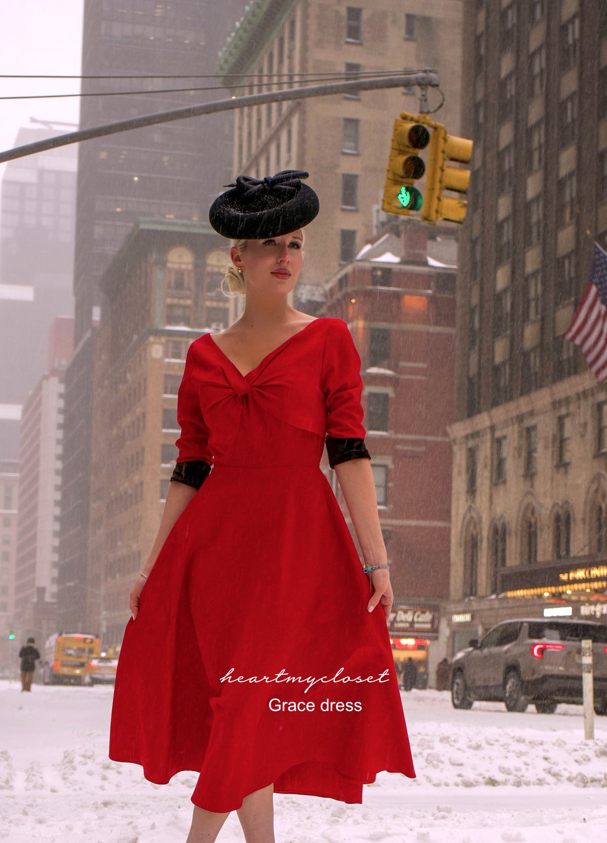 Grace dress - celebrity inspired 1950s vintage dress - heartmycloset