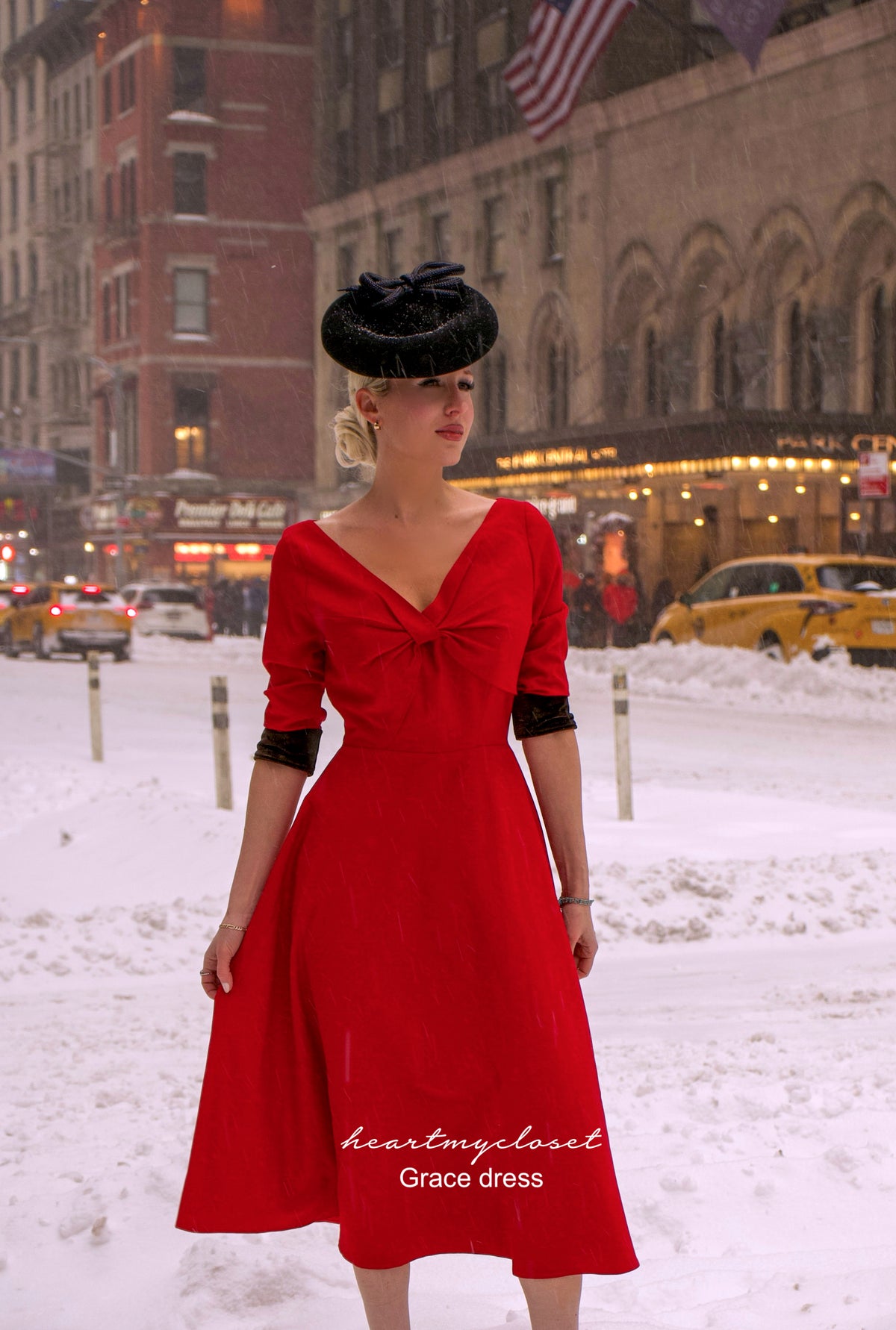 Grace dress - celebrity inspired 1950s vintage dress - heartmycloset