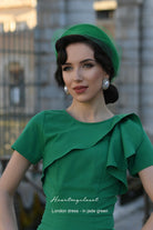 London - Kate Middleton inspired dress with front drape - heartmycloset
