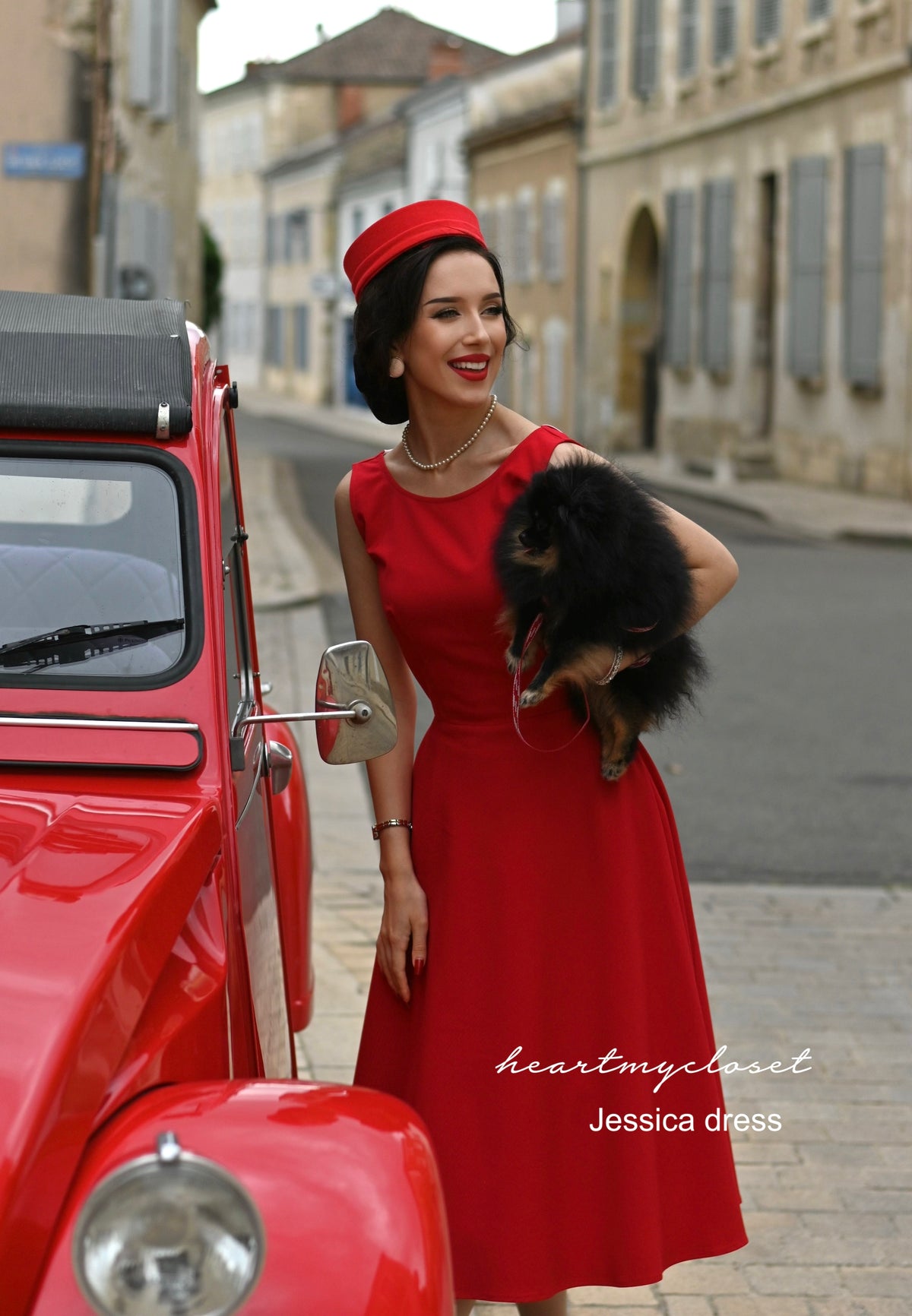Jessica - vintage inspired swing dress 1950s - heartmycloset