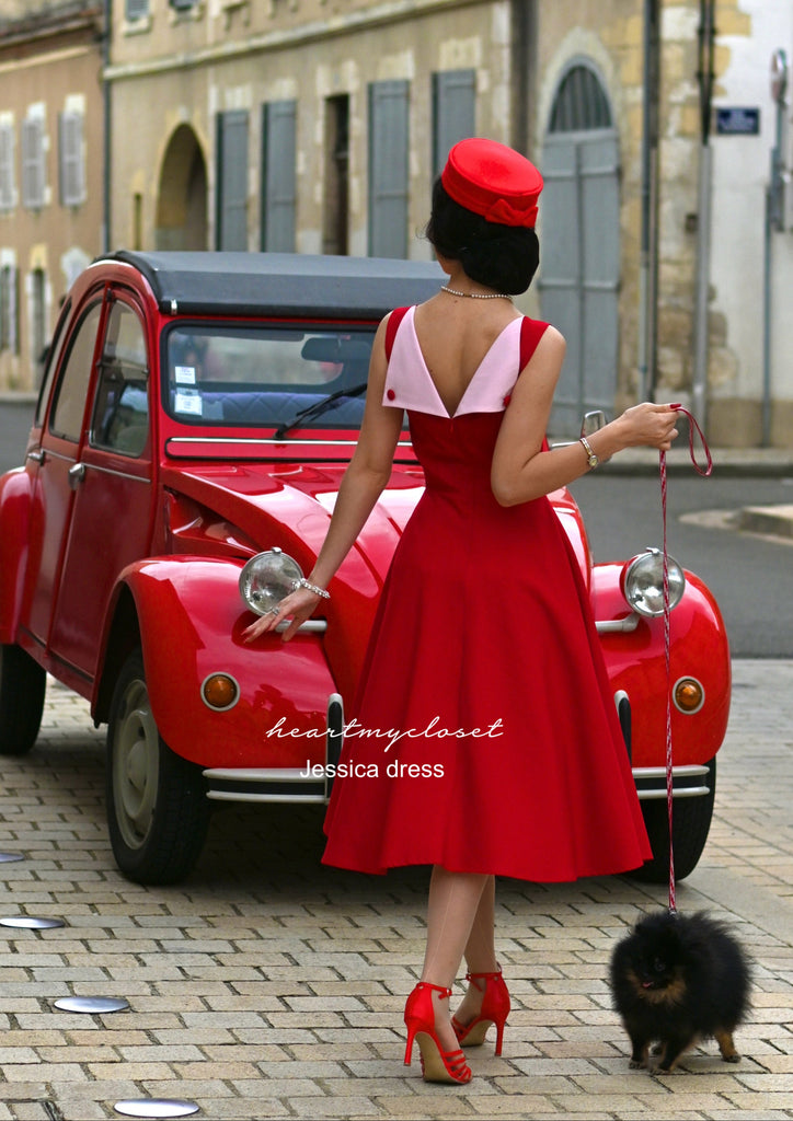 Jessica - vintage inspired swing dress 1950s