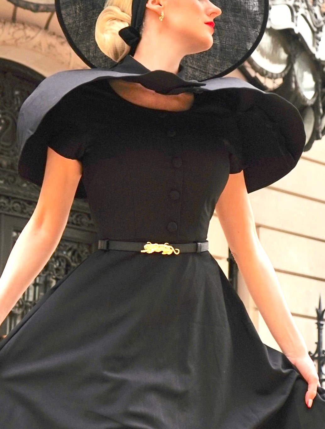 Juliet dress and cape- 40s 50s swing dress with matching cape - heartmycloset