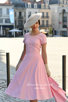 Juliet dress and cape- 40s 50s swing dress with matching cape - heartmycloset
