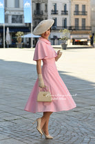 Juliet dress and cape- 40s 50s swing dress with matching cape - heartmycloset