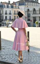 Juliet dress and cape- 40s 50s swing dress with matching cape - heartmycloset