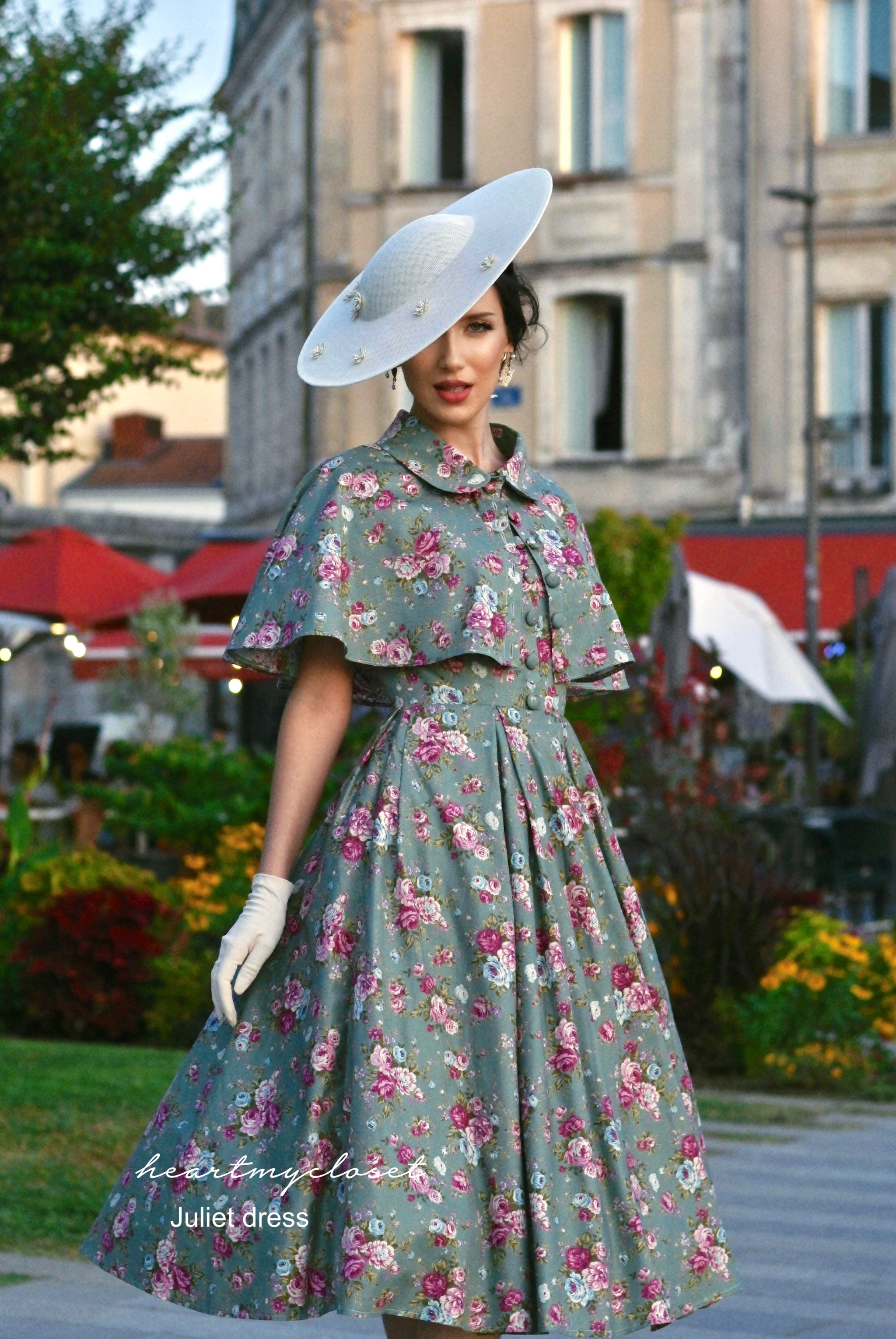 retro style dress Butterfly Vintage in Cream 44 44 4X 54 50s Style Dresses for Women