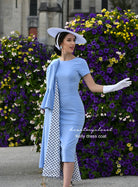 Kelly coat and dress  baby blue- retro vintage inspired - heartmycloset