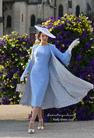 Kelly coat and dress  baby blue- retro vintage inspired - heartmycloset