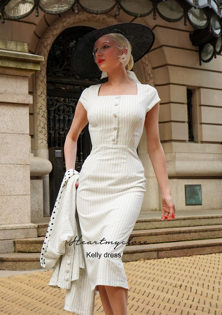 50s white dress best sale