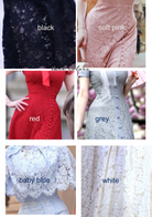 Lace Deborah - pleated back pencil dress 1950s inspired - heartmycloset