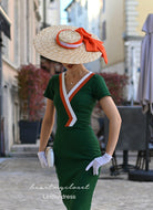 Lindsy - Joan Holloway vintage dress V neck - heartmycloset