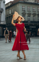 Lucy swing dress- 1950s retro style swing - heartmycloset