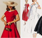 Lucy swing dress- 1950s retro style swing - heartmycloset