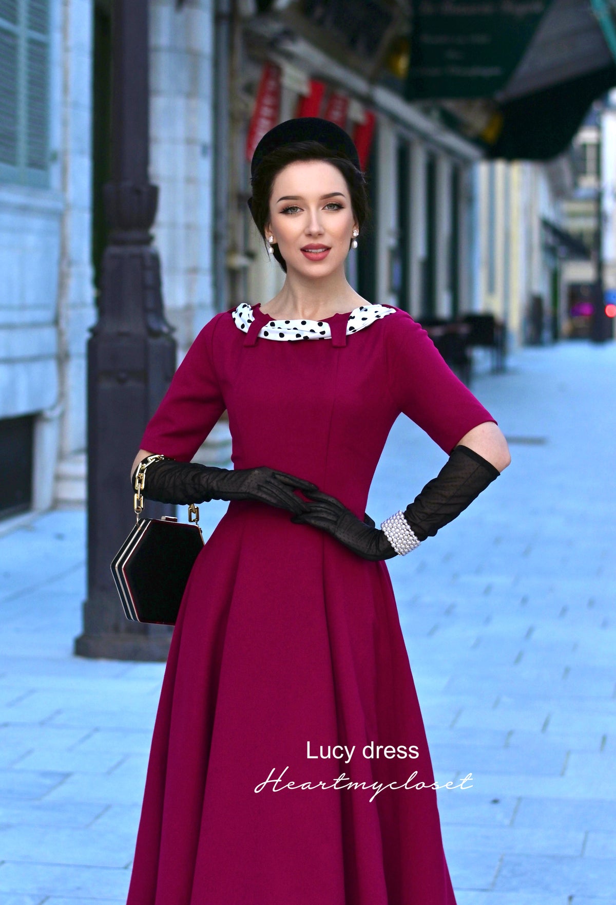 Lucy swing dress- 1950s retro style swing - heartmycloset
