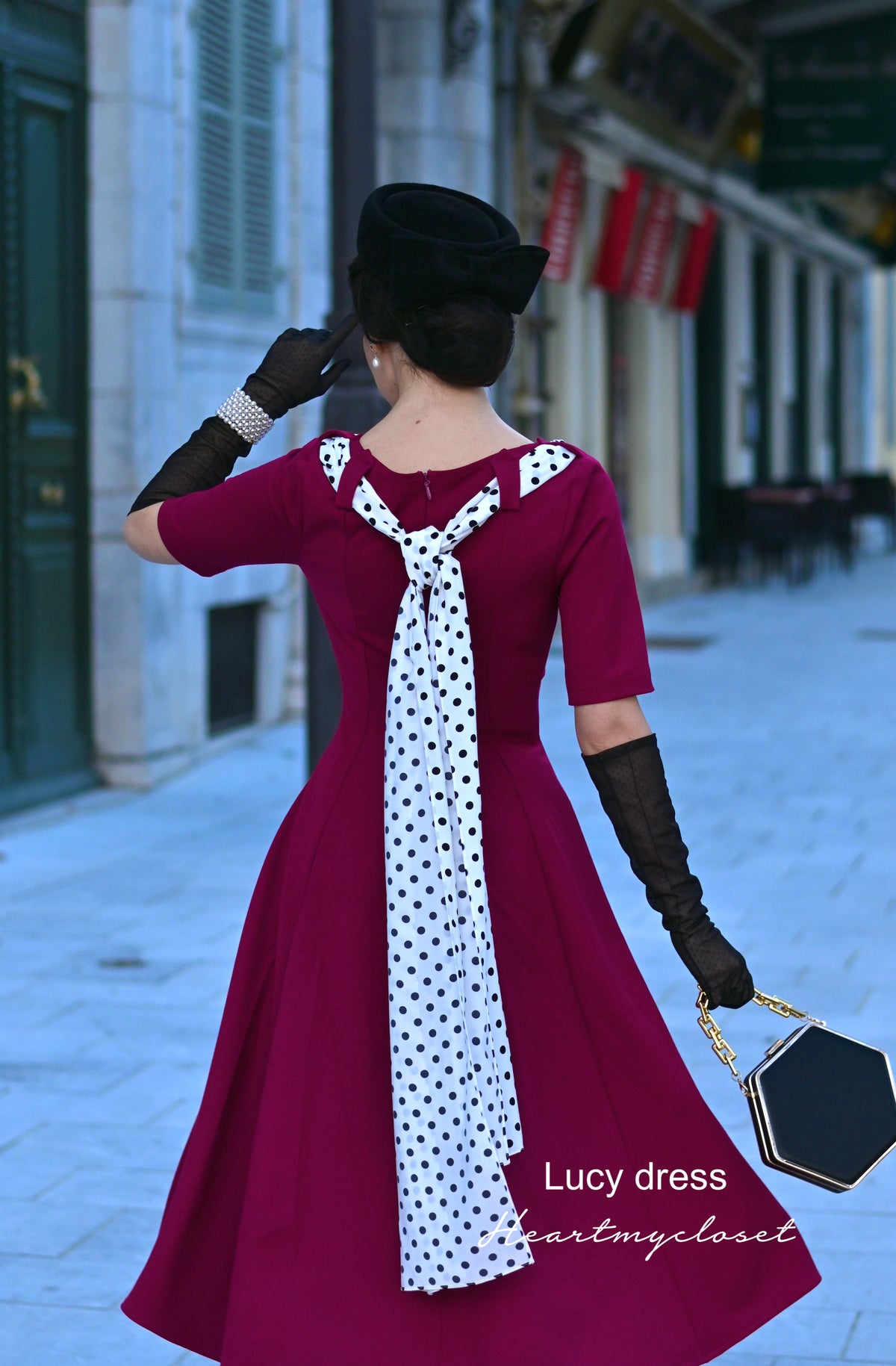 Lucy swing dress- 1950s retro style swing - heartmycloset