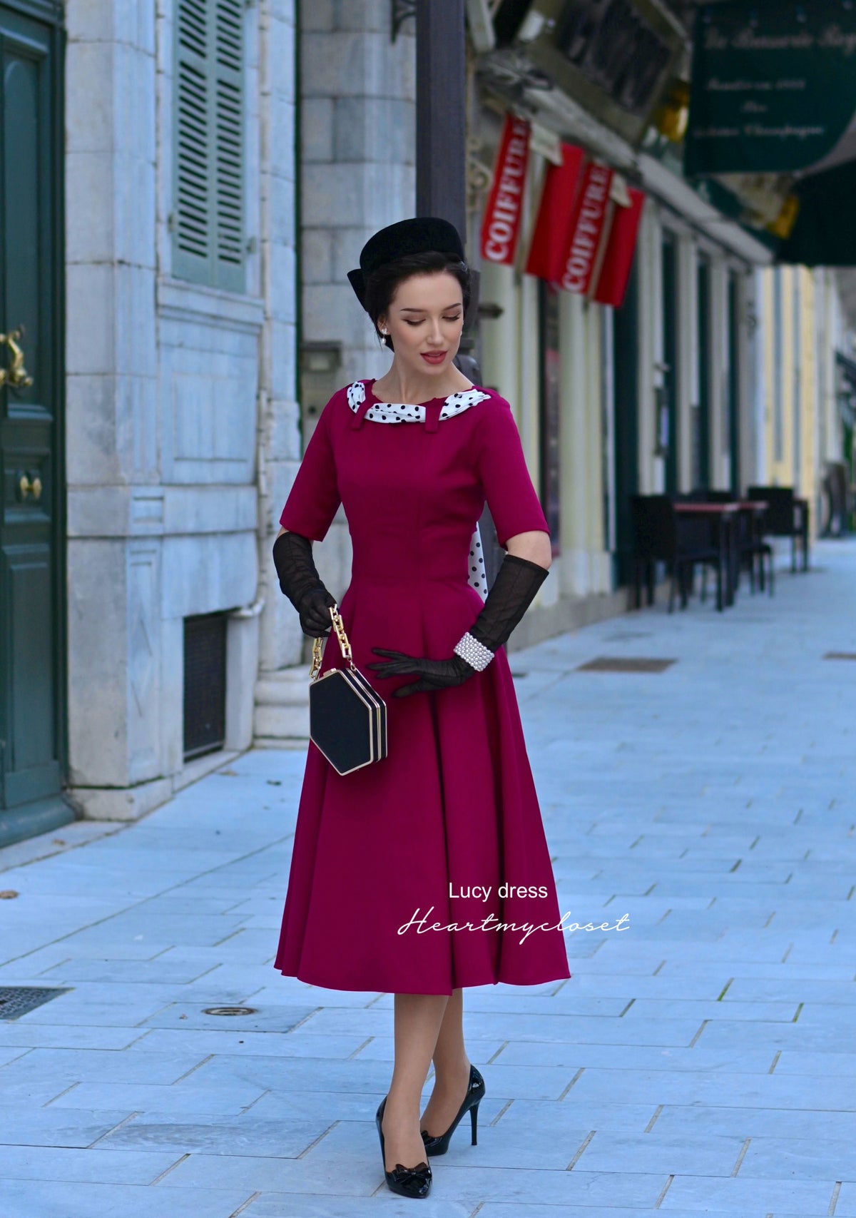 Lucy swing dress- 1950s retro style swing - heartmycloset