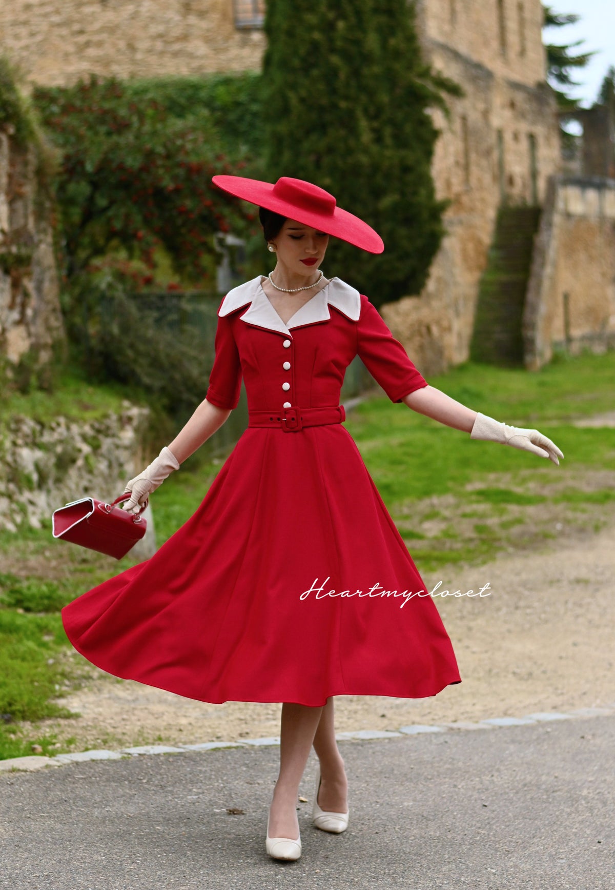 vintage style a line dresses Lydia july4 Beaded Bodice Long Formal Size:1X/2X keeping the tape parallel