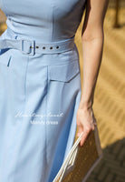 Mandy - Square Neck Midi Dress celeb inspired - heartmycloset