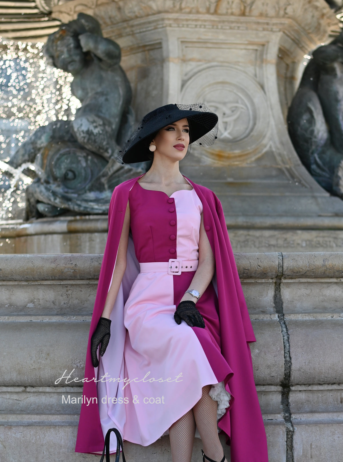 MARILYN (dress only) - retro vintage dress swing or pencil - heartmycloset