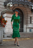 Jade mermaid wiggle - retro 50s dress - heartmycloset