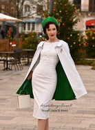 NORAH cape and dress - vintage 1950s inspired outfit - heartmycloset