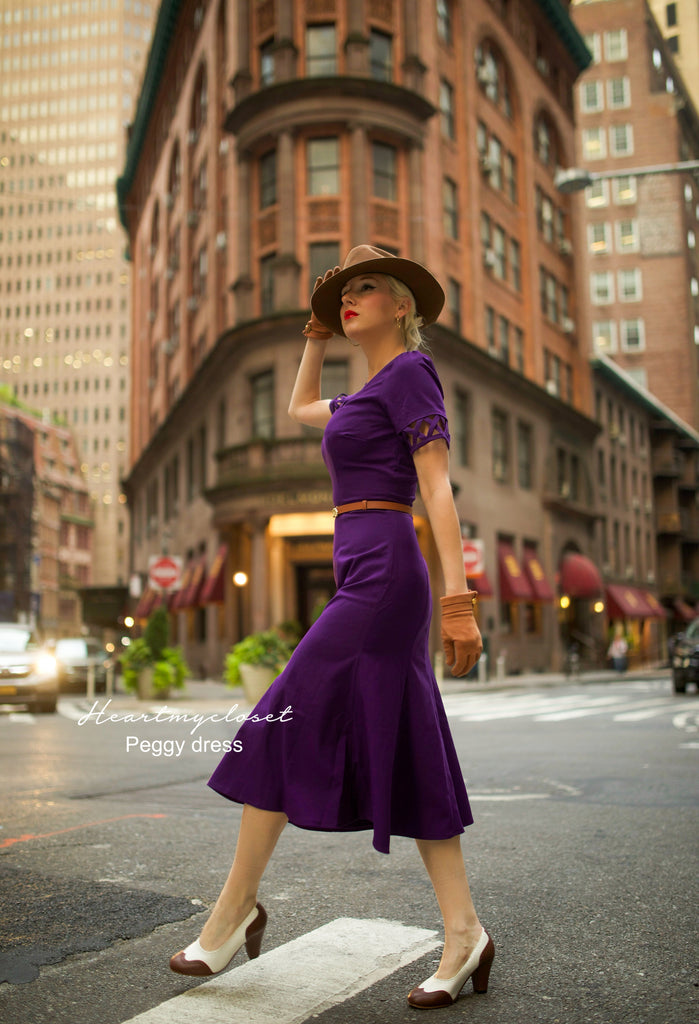 Agent carter - Peggy cosplay swing dress 1950s