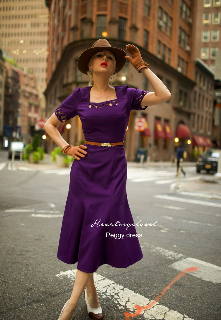 Agent carter - Peggy cosplay swing dress 1950s
