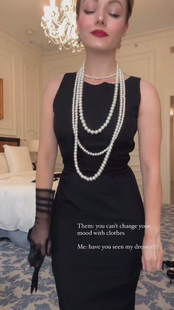 Tiffany - LBD classic pencil Audrey Hepburn inspired
