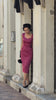 Heartmycloset - crepe satin Eden pencil 1950s dress