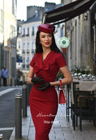 Rita - Marilyn Monroe pencil dress with bow - heartmycloset