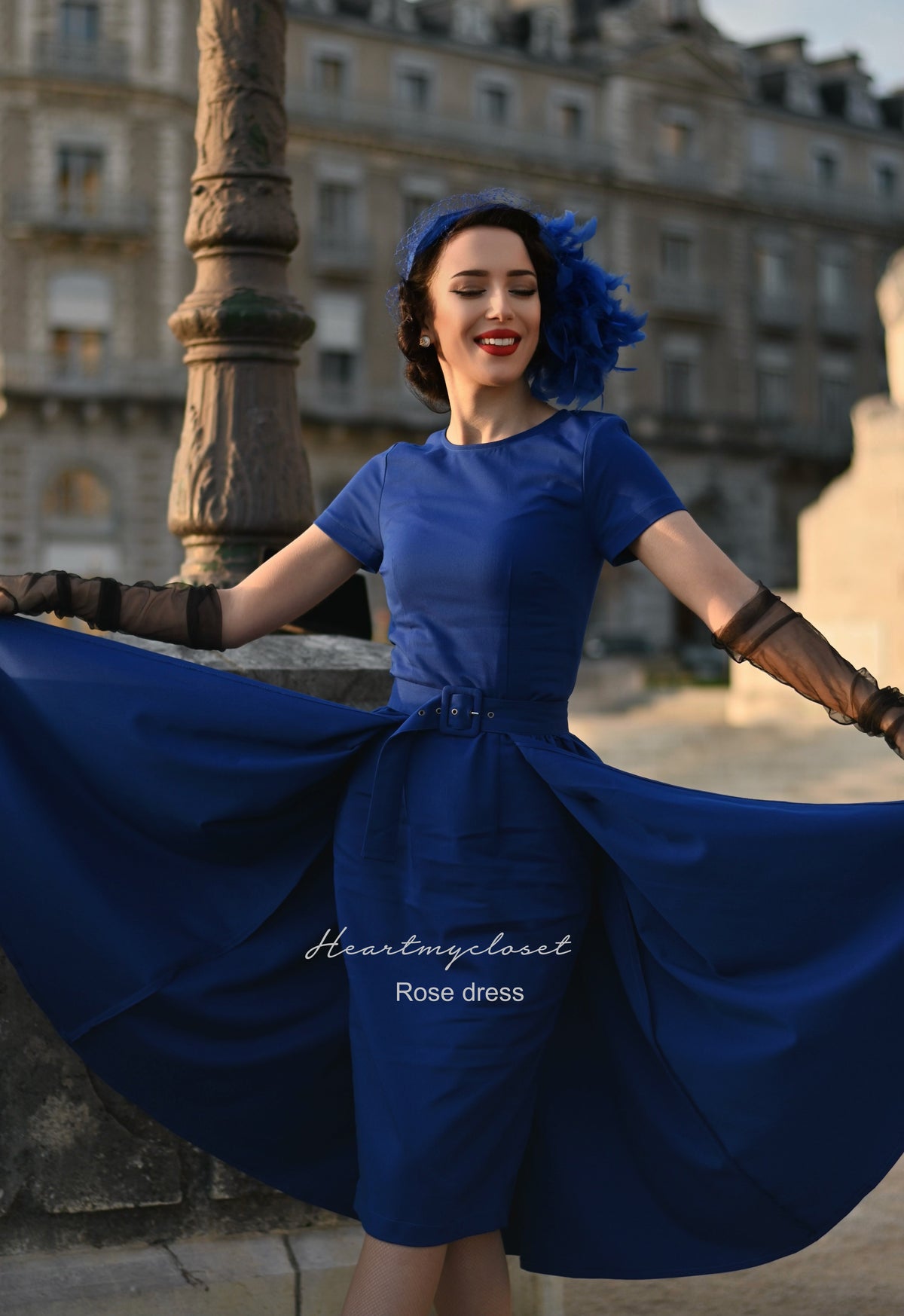 ROSE pencil dress + removable skirt wrap - heartmycloset