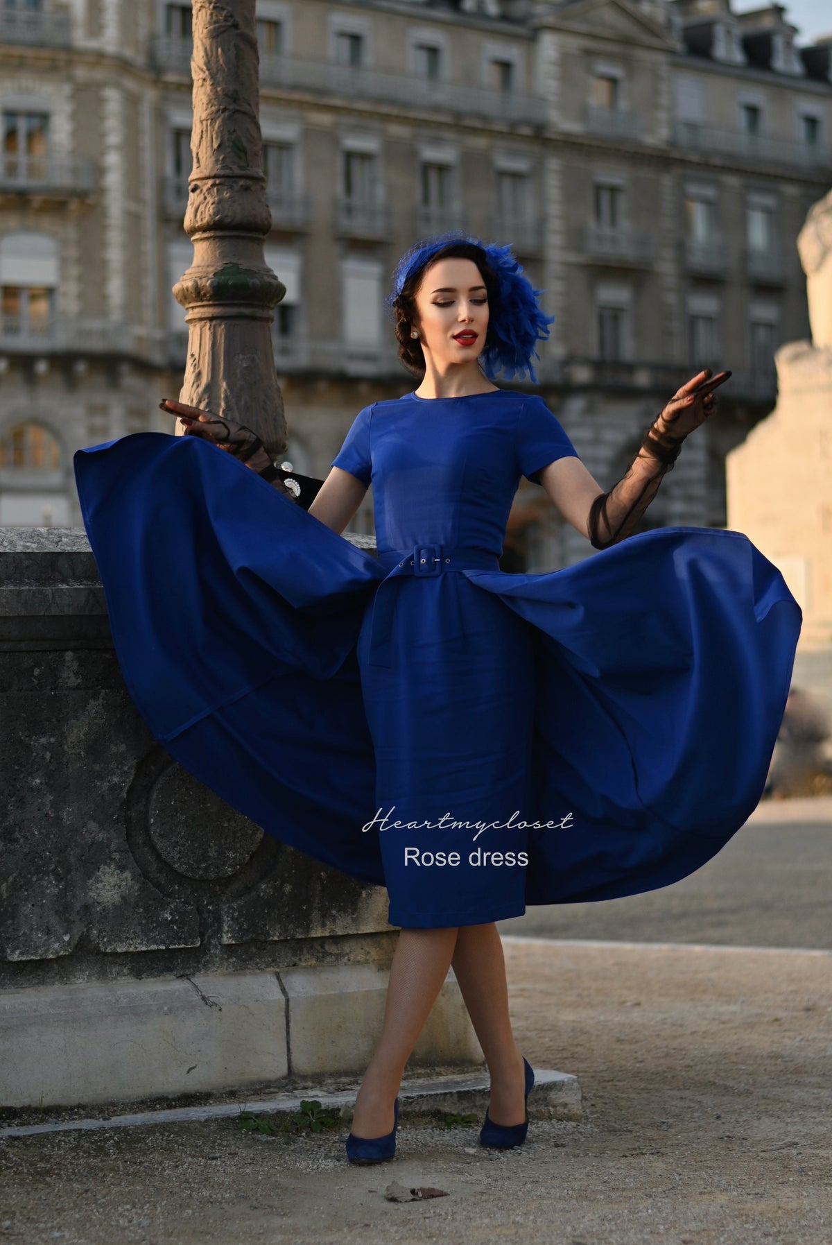 ROSE pencil dress + removable skirt wrap - heartmycloset