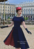 polkadot ROSE pencil dress + removable skirt wrap - heartmycloset