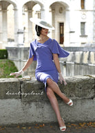 Sandra - 1950s pencil dress with matching cape - heartmycloset