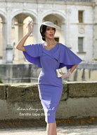 Sandra - 1950s pencil dress with matching cape - heartmycloset
