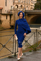 Semi Cape dress - Meghan duchess dress - heartmycloset