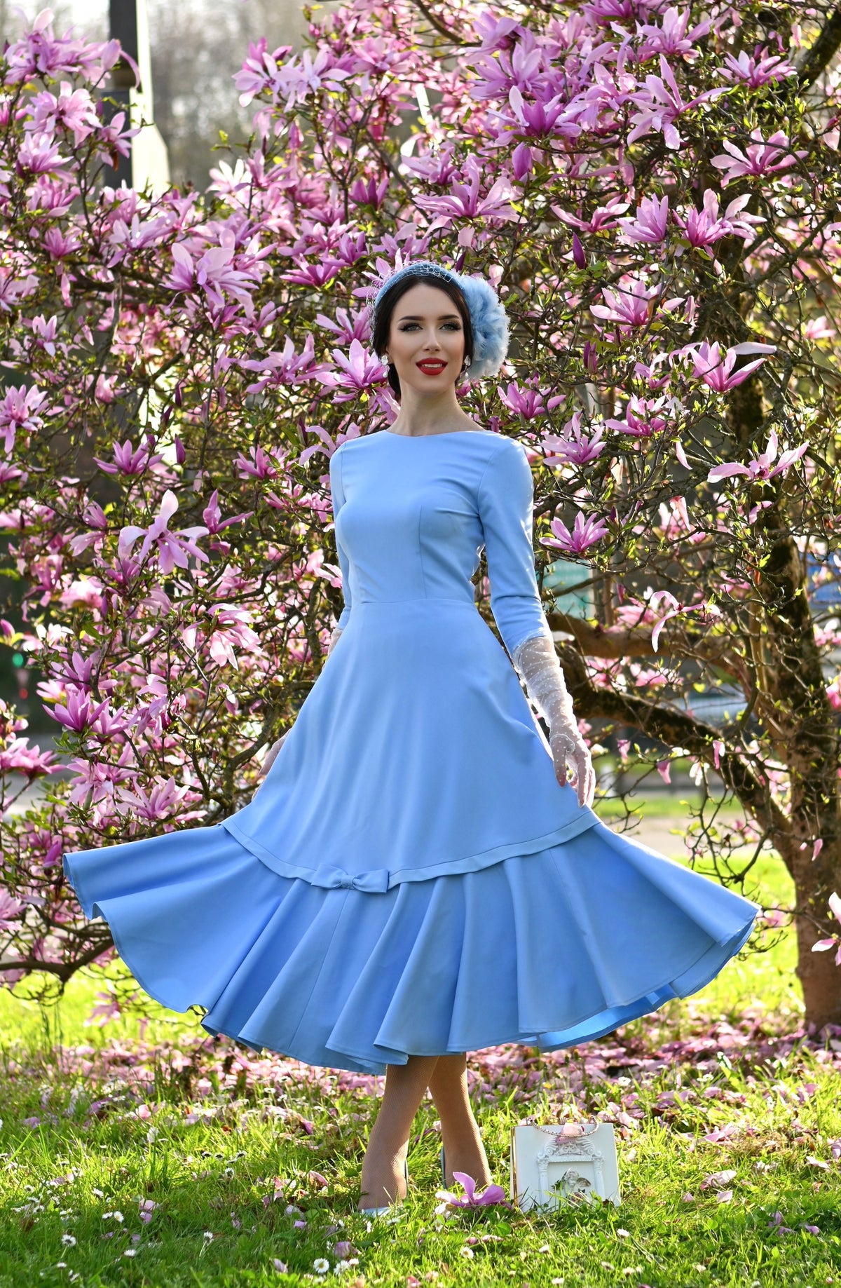 Sofia- retro style swing dress - heartmycloset