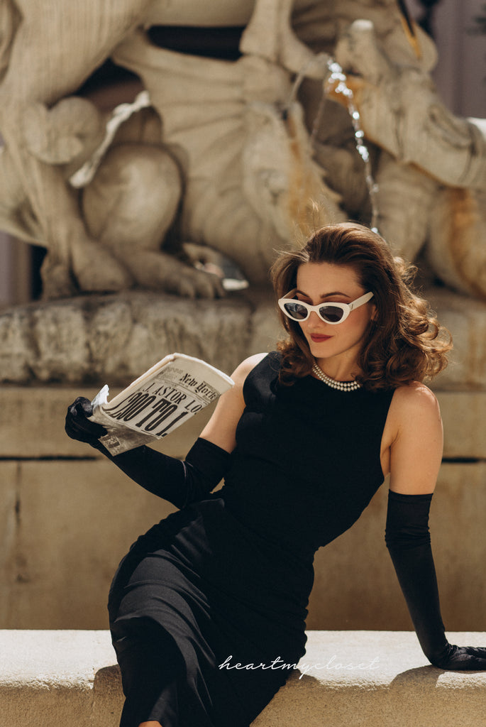 Tiffany - LBD classic pencil Audrey Hepburn inspired