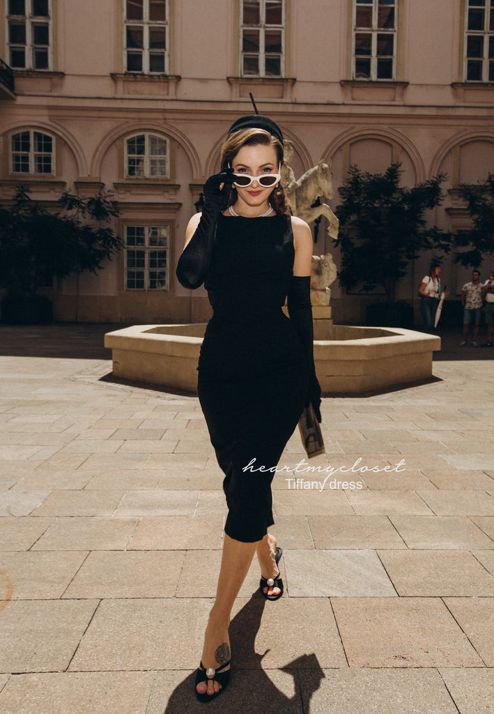Tiffany - LBD classic pencil Audrey Hepburn inspired