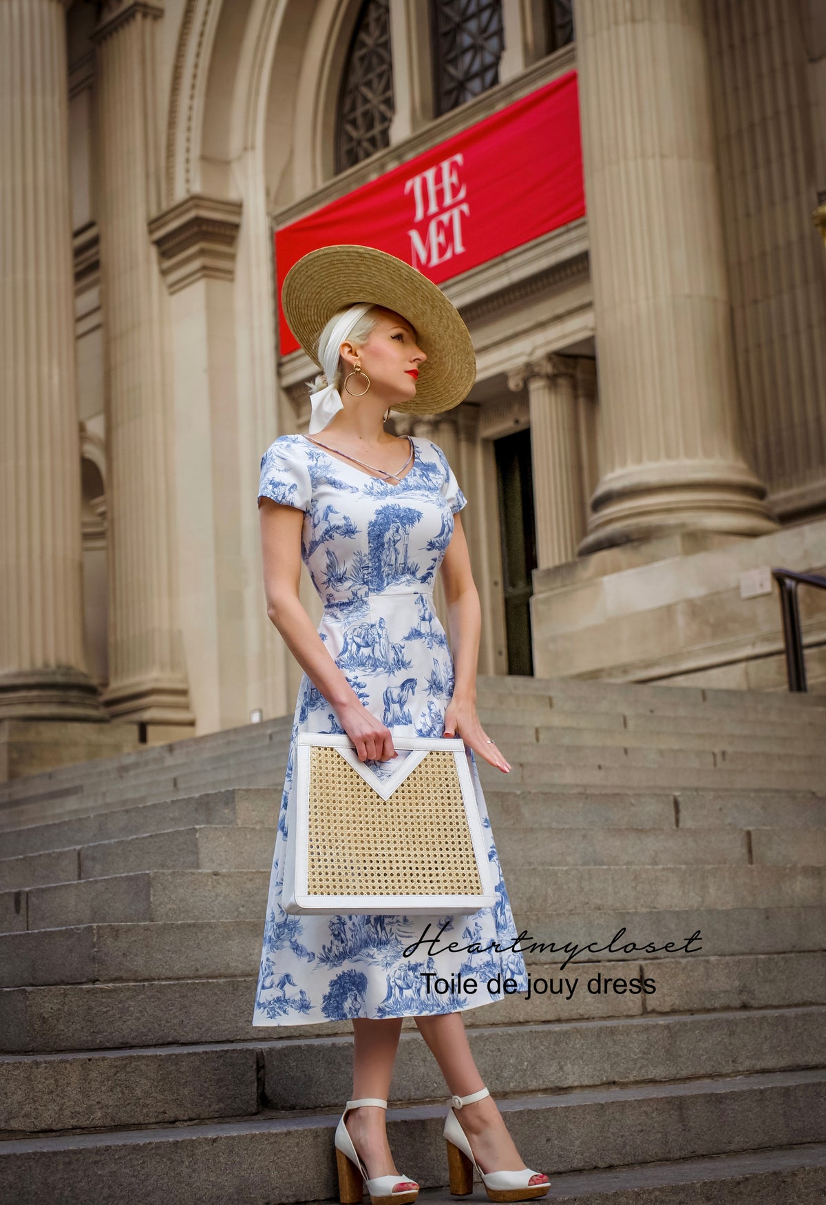 Toile De Jouy - Aline vintage inspired dress - heartmycloset