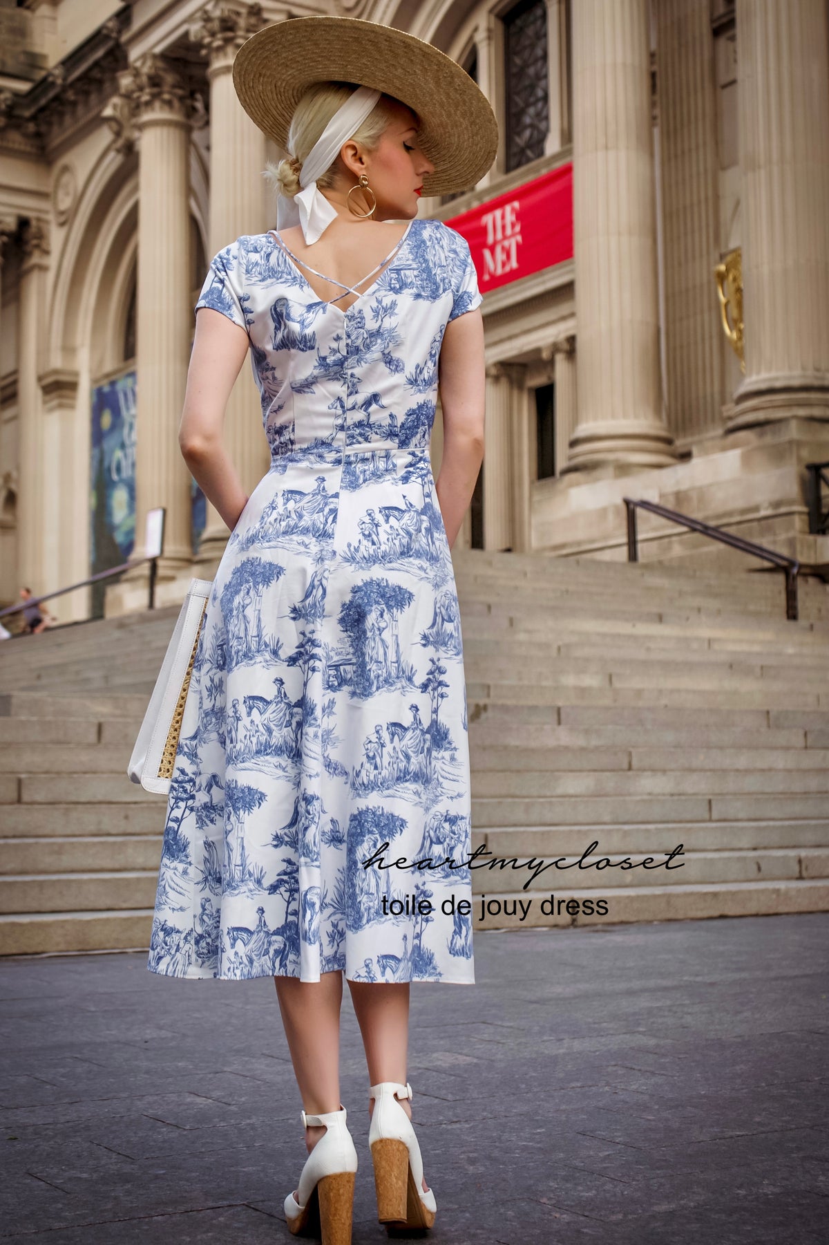 Toile De Jouy - Aline vintage inspired dress - heartmycloset
