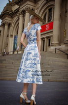 Toile De Jouy - Aline vintage inspired dress - heartmycloset