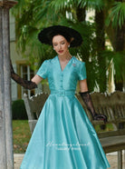Tuscany - taffeta swing dress inspired from movie - heartmycloset