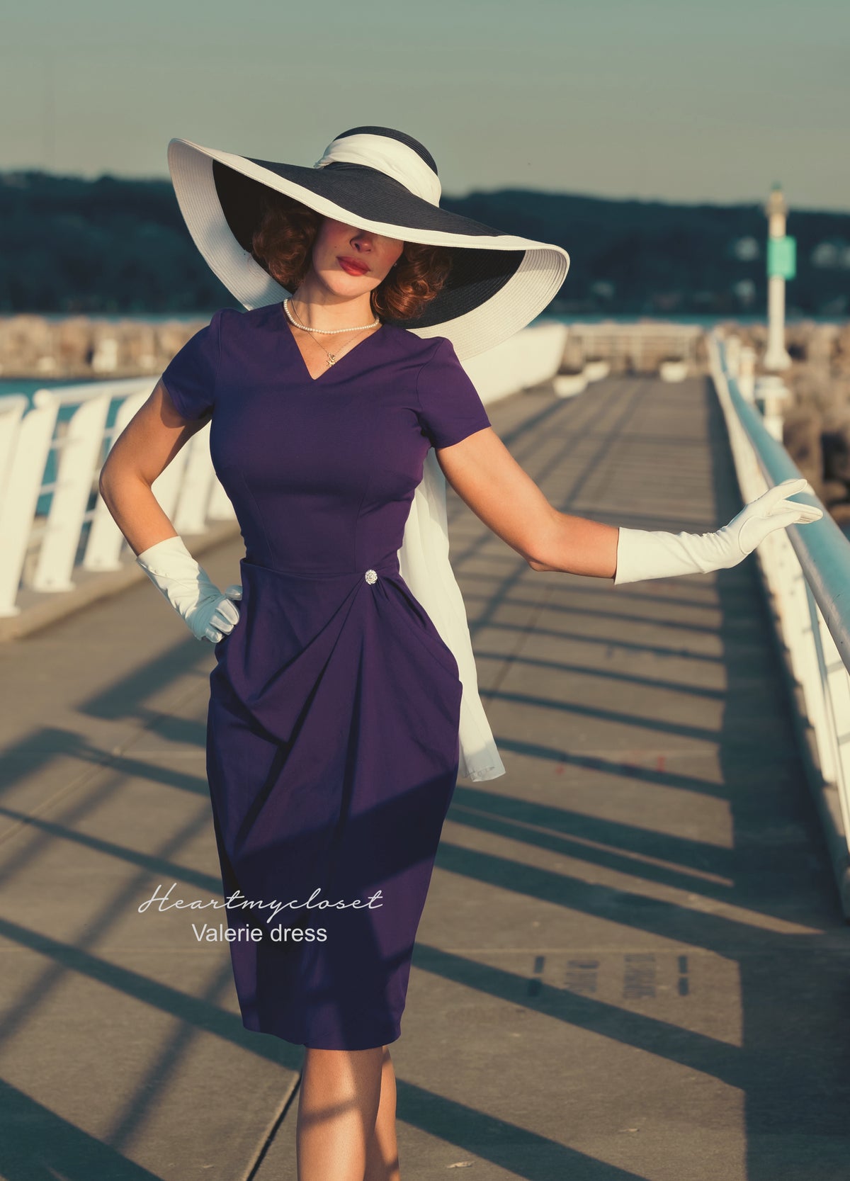 Valerie - vintage draped 1950s inspiration - heartmycloset